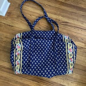 Extra large Vera Bradley Duffle Bag blue floral